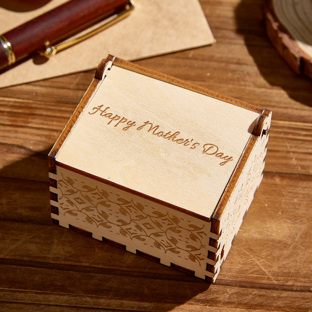 Mom’s Melody™ Personalized Wooden Photo Music Box