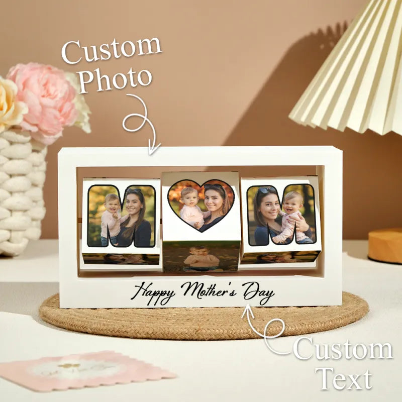 EverSpin™ Mother's Day Custom Rotating Photo Cubes