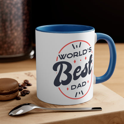 Taza de café con el mejor papá del mundo, 11 oz