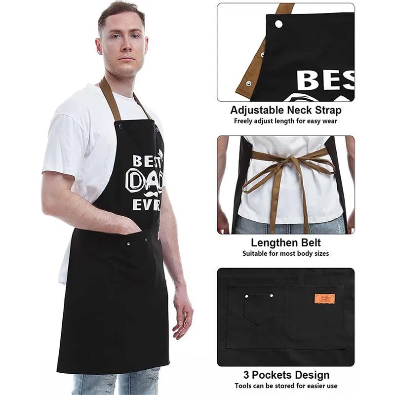 Best DAD Ever Kitchen Apron Father's Day Gift