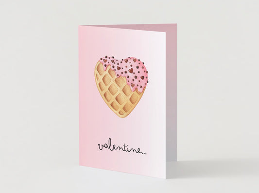 Sweet Wafer Valentines Card
