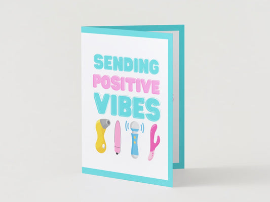 Sending Positive Vibes Funny Valentines Card