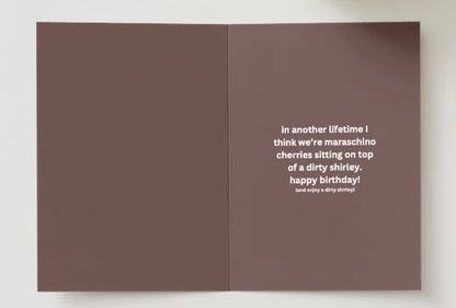 Funny 'Dirty Shirley' Happy Birthday Greeting Card