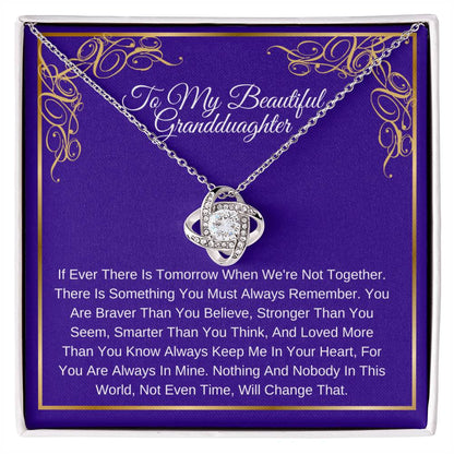 To My Beautiful Granddaughter Necklace